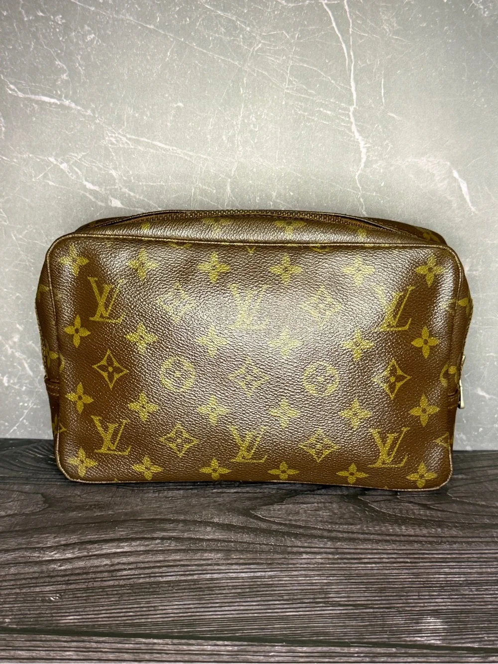 Louis Vuitton Monogram Trousse Toilette 23 Vintage Cosmetic Pouch | Full Set
